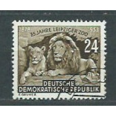 Alemania Oriental Correo 1953 Yvert 138 usado Fauna