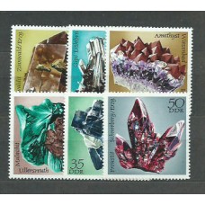 Alemania Oriental Correo 1972 Yvert 1427/32 ** Mnh Minerales