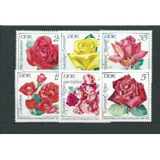 Alemania Oriental Correo 1972 Yvert 1450/5 ** Mnh Flores