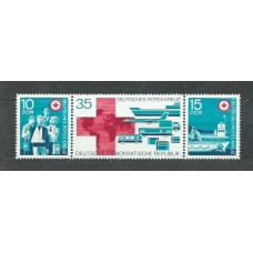 Alemania Oriental Correo 1972 Yvert 1477A ** Mnh Cruz roja