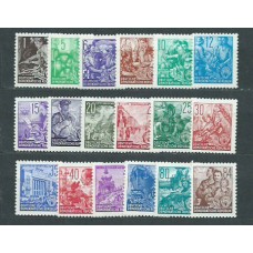 Alemania Oriental Correo 1954 Yvert 148/62 ** Mnh