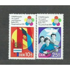 Alemania Oriental Correo 1973 Yvert 1527/8 ** Mnh