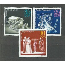 Alemania Oriental Correo 1973 Yvert 1545/7 ** Mnh Teatro