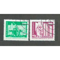 Alemania Oriental Correo 1973 Yvert 1560/1 usado