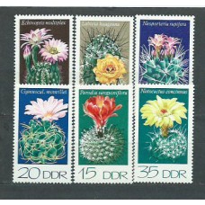 Alemania Oriental Correo 1974 Yvert 1602/7 ** Mnh Flores