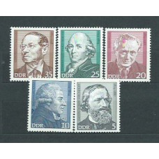 Alemania Oriental Correo 1974 Yvert 1621/5 ** Mnh Personajes