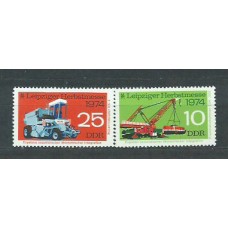 Alemania Oriental Correo 1974 Yvert 1655/6 ** Mnh