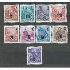 Alemania Oriental Correo 1954 Yvert 176/83 * Mh
