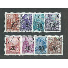 Alemania Oriental Correo 1954 Yvert 176/83 usado