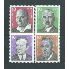 Alemania Oriental Correo 1976 Yvert 1786/9 ** Mnh Personajes