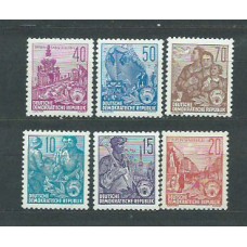 Alemania Oriental Correo 1955 Yvert 190/3A * Mh