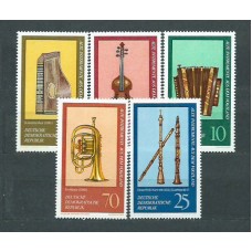 Alemania Oriental Correo 1977 Yvert 1900/4 ** Mnh Música