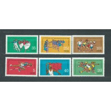 Alemania Oriental Correo 1977 Yvert 1916/21 ** Mnh Deportes