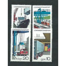 Alemania Oriental Correo 1978 Yvert 1995/8 ** Mnh Barco, Tren