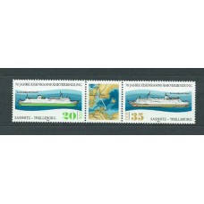 Alemania Oriental Correo 1979 Yvert 2094/5A ** Mnh Barcos