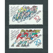 Alemania Oriental Correo 1979 Yvert 2098/9 ** Mnh Deportes