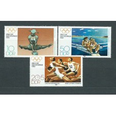 Alemania Oriental Correo 1980 Yvert 2165/7 ** Mnh Deportes