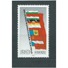 Alemania Oriental Correo 1980 Yvert 2168 ** Mnh Bandera