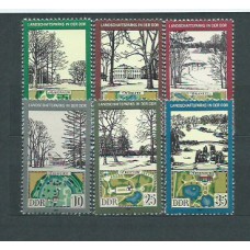 Alemania Oriental Correo 1981 Yvert 2266/71 ** Mnh Parques