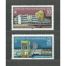 Alemania Oriental Correo 1982 Yvert 2334/5 ** Mnh