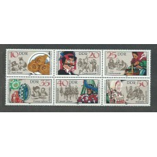 Alemania Oriental Correo 1982 Yvert 2365/70 ** Mnh Música