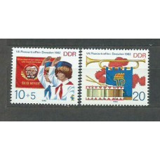 Alemania Oriental Correo 1982 Yvert 2373/4 ** Mnh