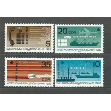 Alemania Oriental Correo 1983 Yvert 2415/8 ** Mnh Barcos