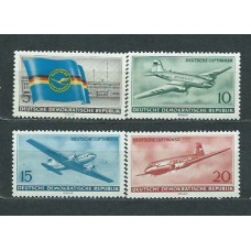 Alemania Oriental Correo 1956 Yvert 242/5 ** Mnh Avión