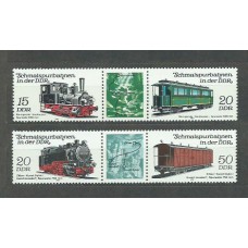 Alemania Oriental Correo 1983 Yvert 2435/8 ** Mnh Trenes