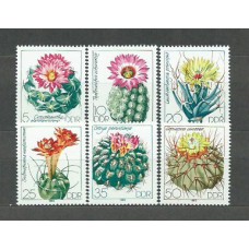 Alemania Oriental Correo 1983 Yvert 2445/50 ** Mnh Flores