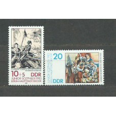 Alemania Oriental Correo 1983 Yvert 2455/6 ** Mnh