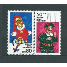 Alemania Oriental Correo 1984 Yvert 2508/9 ** Mnh Teatro de Marionetas