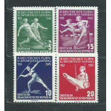 Alemania Oriental Correo 1956 Yvert 254/7 * Mh Deportes