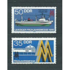 Alemania Oriental Correo 1986 Yvert 2626/7 ** Mnh Barcos