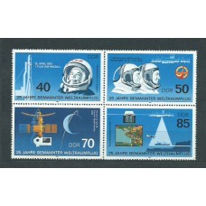 Alemania Oriental Correo 1986 Yvert 2628/31 ** Mnh Astrofilatelia
