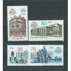 Alemania Oriental Correo 1987 Yvert 2691/4 ** Mnh Monumentos