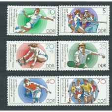 Alemania Oriental Correo 1987 Yvert 2726/31 ** Mnh Deportes