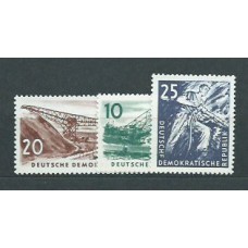 Alemania Oriental Correo 1957 Yvert 294/6 ** Mnh