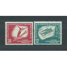 Alemania Oriental Correo 1951 Yvert 32/3 * Mh Deportes