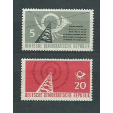 Alemania Oriental Correo 1958 Yvert 338/9 ** Mnh