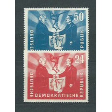 Alemania Oriental Correo 1951 Yvert 36/7 * Mh