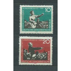 Alemania Oriental Correo 1959 Yvert 389/90 ** Mnh