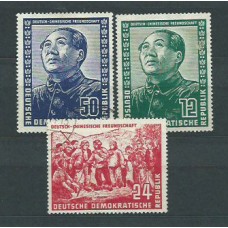 Alemania Oriental Correo 1951 Yvert 38/40 usado