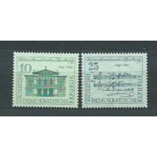 Alemania Oriental Correo 1959 Yvert 391/2 ** Mnh Música