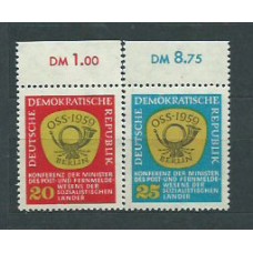 Alemania Oriental Correo 1959 Yvert 401/2 ** Mnh