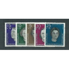 Alemania Oriental Correo 1959 Yvert 429/33 ** Mnh Personajes