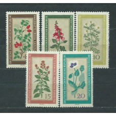 Alemania Oriental Correo 1960 Yvert 471/5 ** Mnh Flores