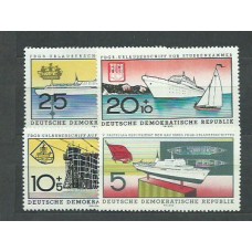 Alemania Oriental Correo 1960 Yvert 484/7 ** Mnh Barcos