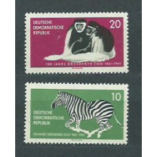 Alemania Oriental Correo 1961 Yvert 538/9 ** Mnh Fauna