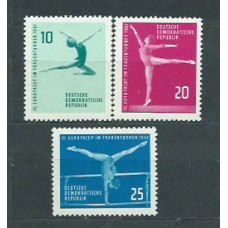 Alemania Oriental Correo 1961 Yvert 546/8 ** Mnh Deportes